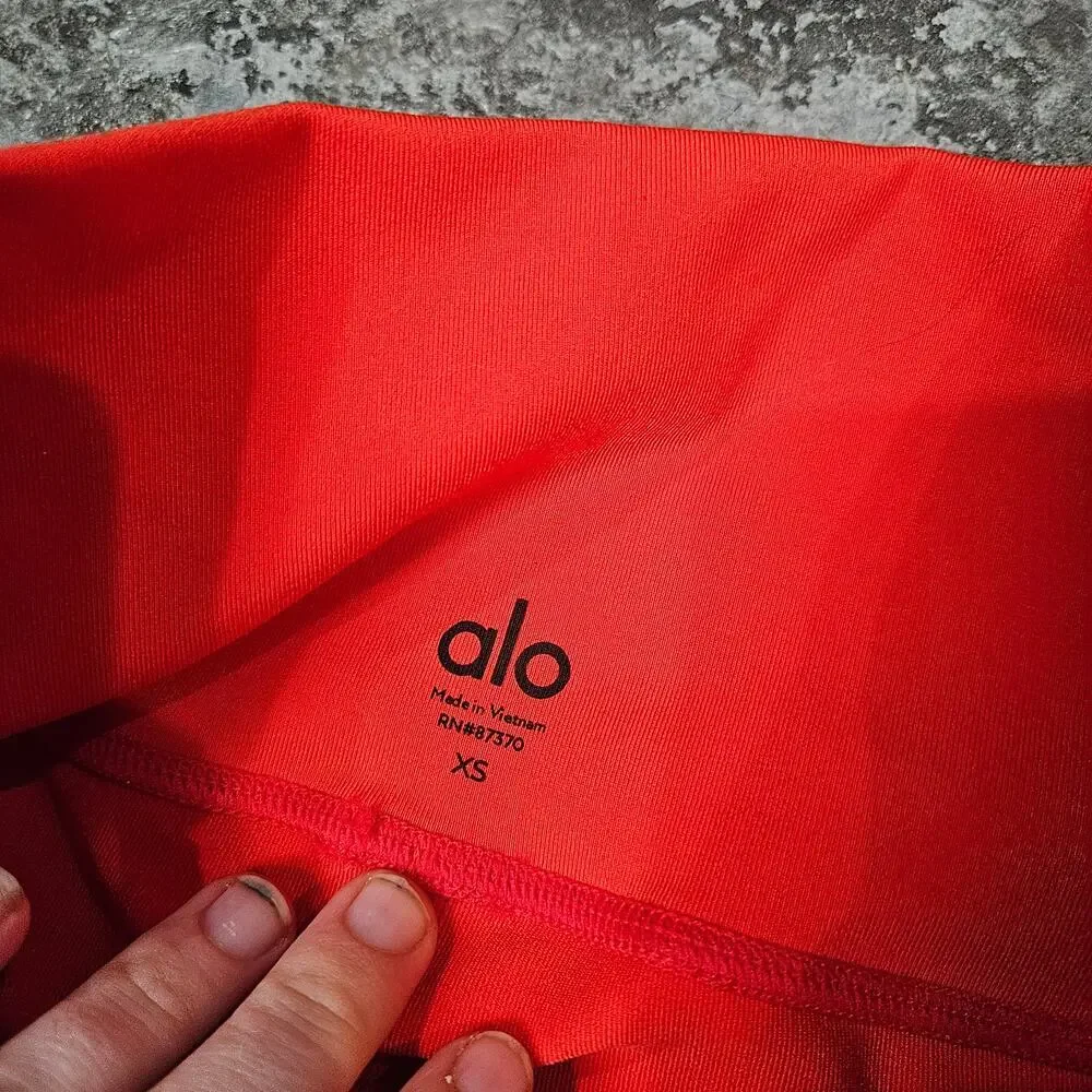 Alo Yoga Interlace High Rise Leggings Cherry Pop‎